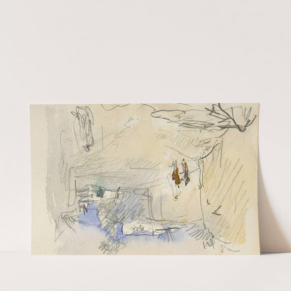 Straat met figuren in Biskra (1922) by Marius Bauer