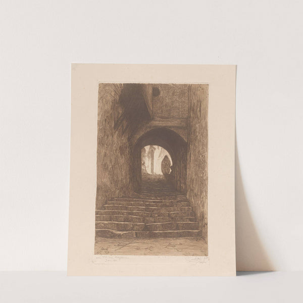 Straat met trap, te Algiers, Philip Zilcken, 1908 by Theo van Hoytema