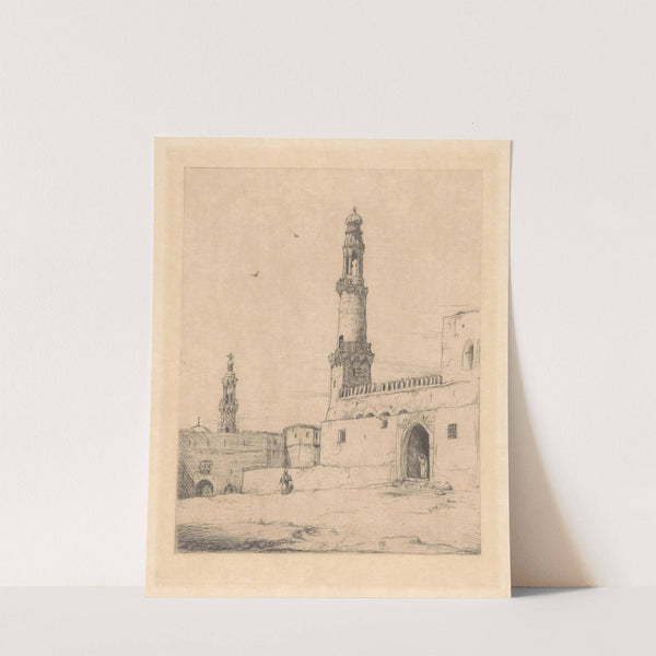 Straataanzicht met moskeeën (1877 - 1932) by Marius Bauer