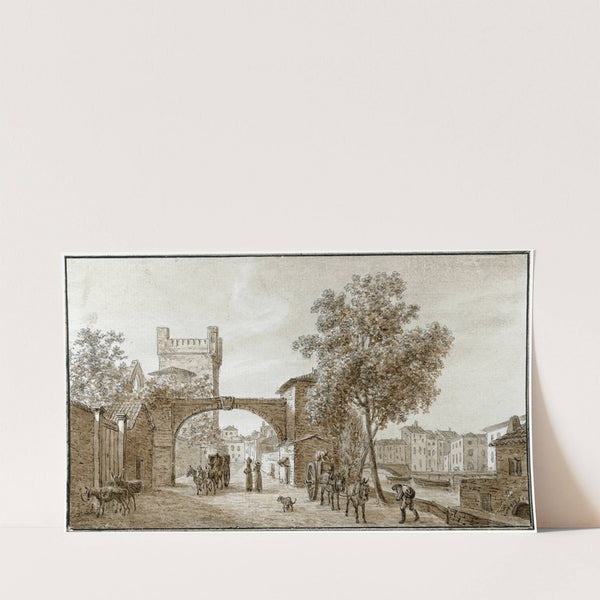 Straatgezicht te Narbonne by Otto Howen