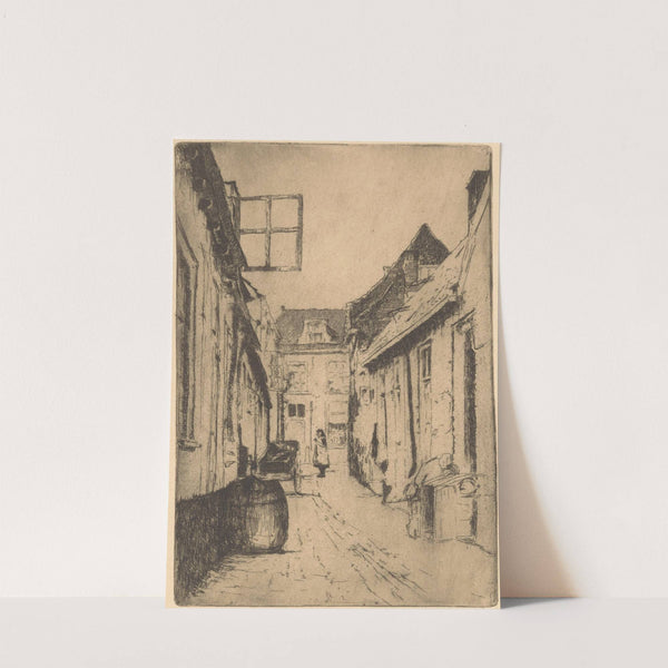 Straatje in Voorburg (1888-1934) by Willem Adrianus Grondhout