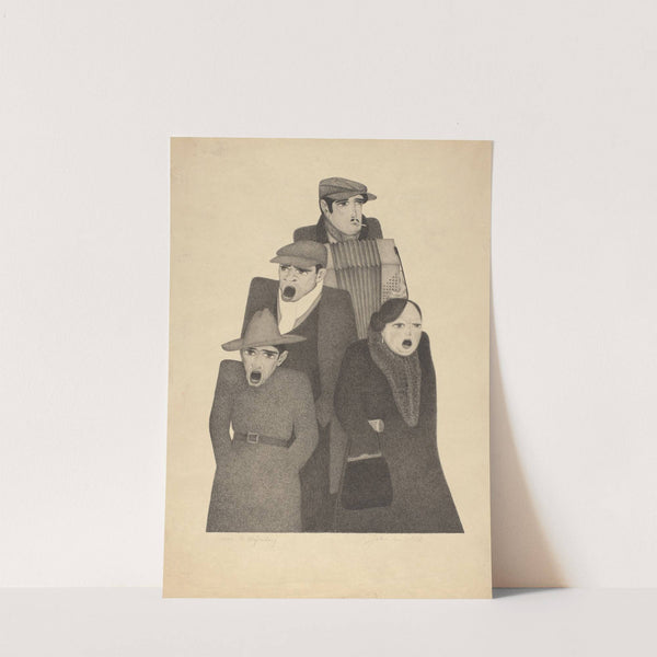 Straatmuzikanten by Johan van Hell