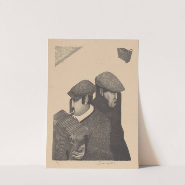 Straatmuzikanten (1925) by Johan van Hell