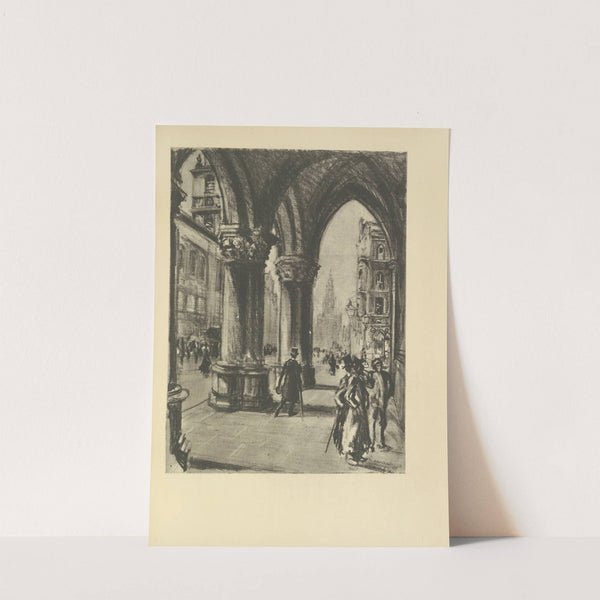 Strand, from the Law Courts (1928) by Joseph Pennell