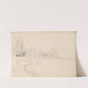 Strand med popler, Reichenau (1879) by Hans Gude