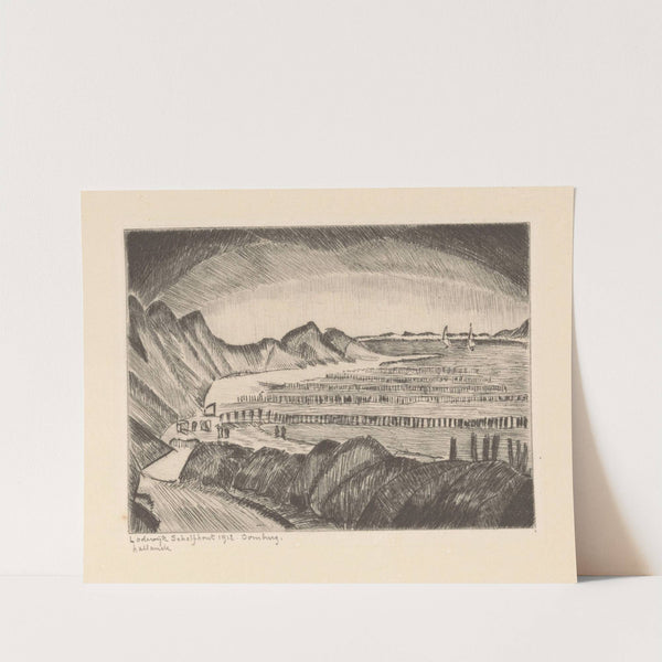 Strand van Domburg Plage de Dombourg (1912) by Lodewijk Schelfhout