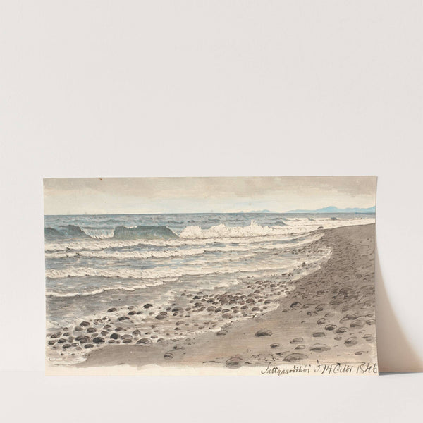 Strandbred med udsigt over Kattegat mod Kullen (1845 - 1846) by P. C. Skovgaard