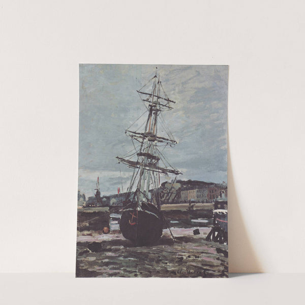 Stranded boat in Fécamp (1868) by Claude Monet