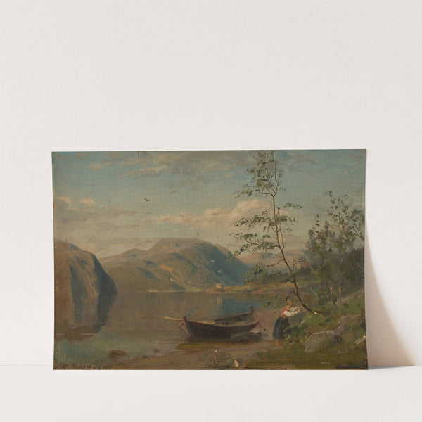 Strandparti, Hardanger by Amaldus Nielsen