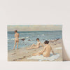 Strandparti med badende kvinder (kopi) by Paul Fischer
