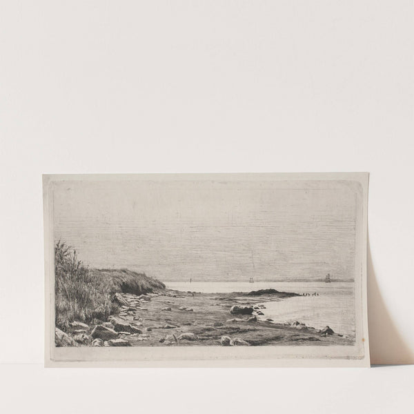 Strandparti Solskin i Havet (1884) by Carl Bloch