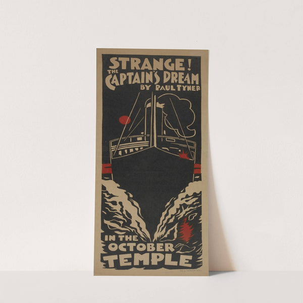 Strange! The captain's dream by Anonymous