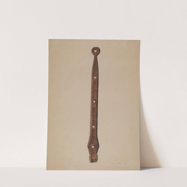 Strap Hinge for Door by Herman O. Stroh