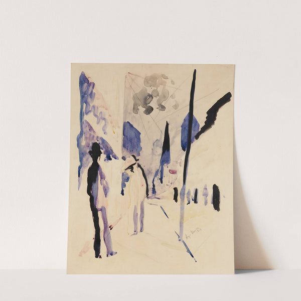 Straße am Abend (1913) by August Macke