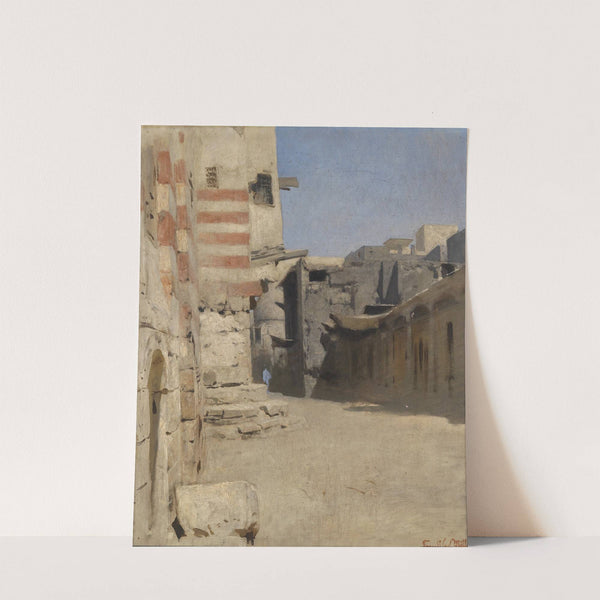 Straße Birket el-Kherum in Kairo by Leopold Carl Müller