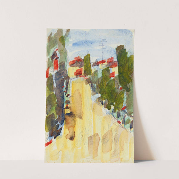 Straße im Tessin (Seeufer-Straße) (1930) by Christian Rohlfs