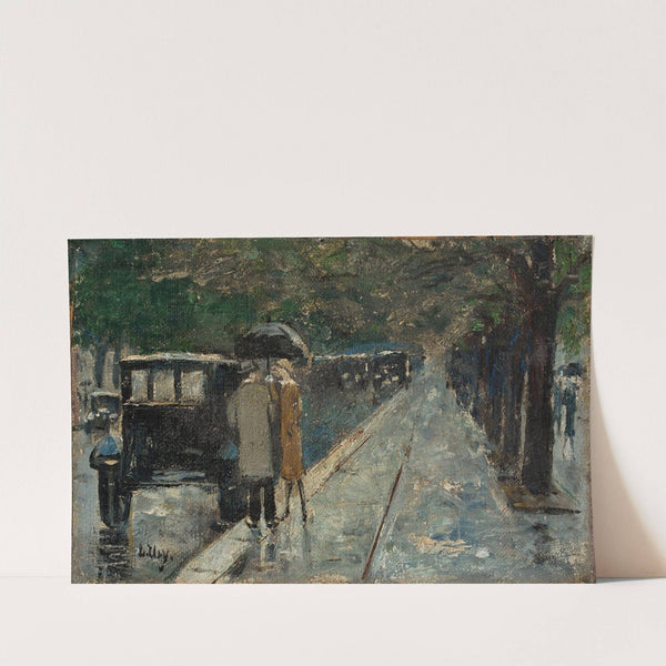 Straße im Tiergarten (Bellevuestraße), Berlin by Lesser Ury