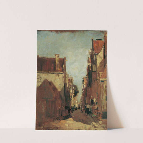 Straße in Amsterdam (1875) by Tina Blau