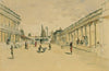 Straße in Madras mit einem Tempel