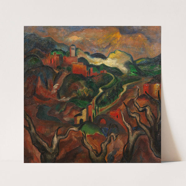 Straße nach Assisi (1920) by Josef Eberz