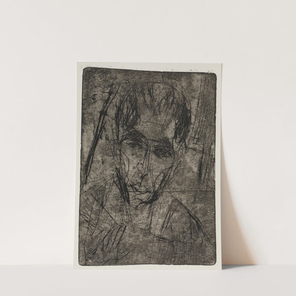 Straßenbiegung;Porträt Wilhelmine Julow I (1916) by Ernst Ludwig Kirchner