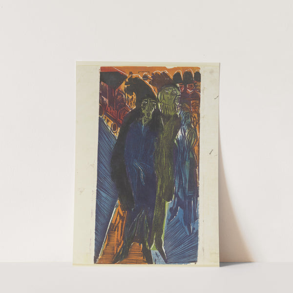 Straßenszene (nach dem Gemälde ‘Straßenszene’ von 1914) (1922) by Ernst Ludwig Kirchner