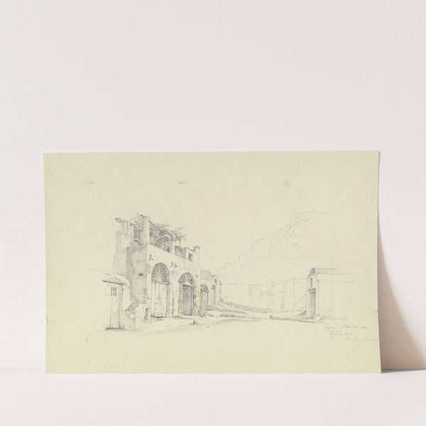 Straßenzug in Marina Grande auf Capri by Carl Morgenstern