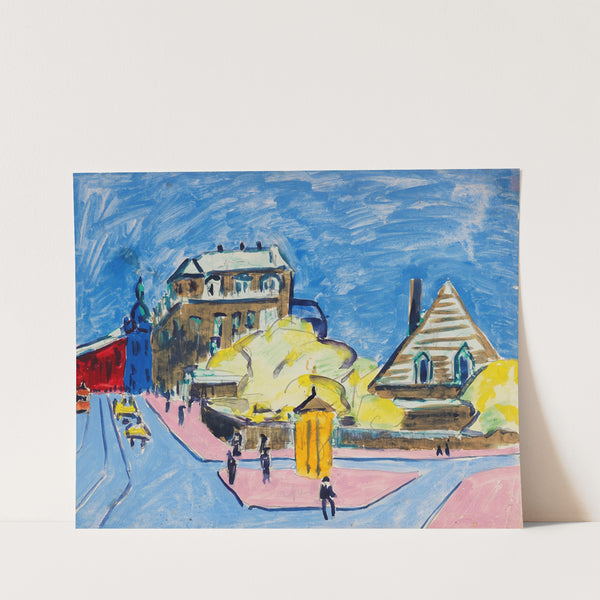 Strassenbild (Dresden) (1910) by Ernst Ludwig Kirchner