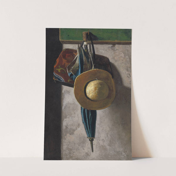 Straw Hat,Bag and Umbrella by John Frederick Peto