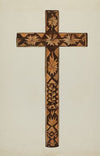 Straw Inlay Cross