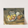 Straw-Trimmed Vase, Sugar Bowl and Apples (1890 - 1893) by Paul Cézanne