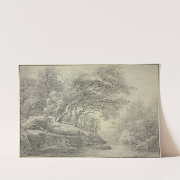 Stream at the edge of the forest by Simon de Vlieger