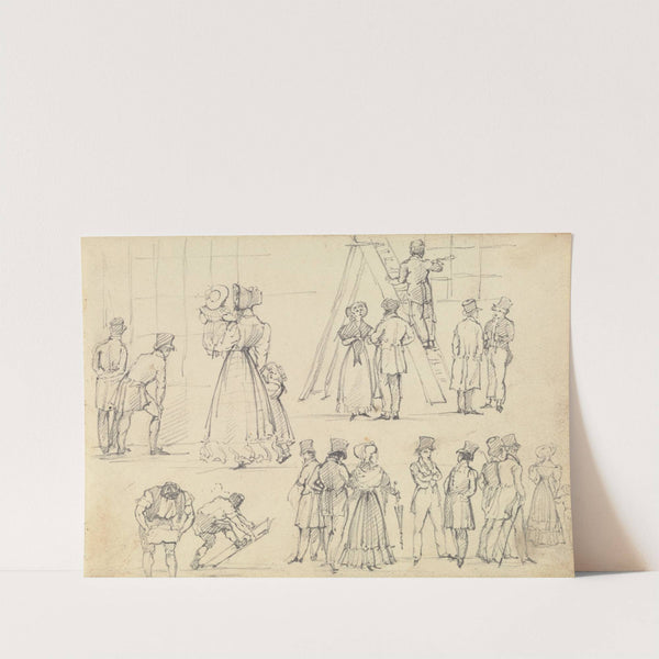 Street Activity (ca. 1827) by Joseph Nash