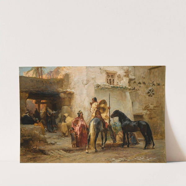 Street in Algeria (1882) by Frederick Arthur Bridgman