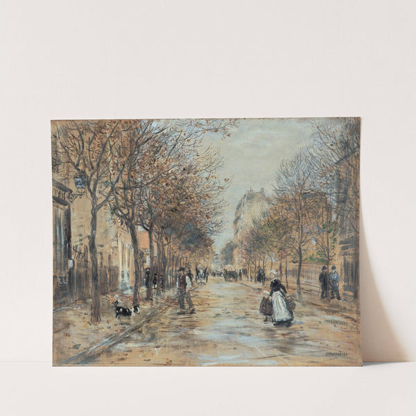 Street in Asnières by Jean François Raffaëlli