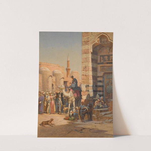 Street in Cairo (1869) by Carl Friedrich Heinrich Werner