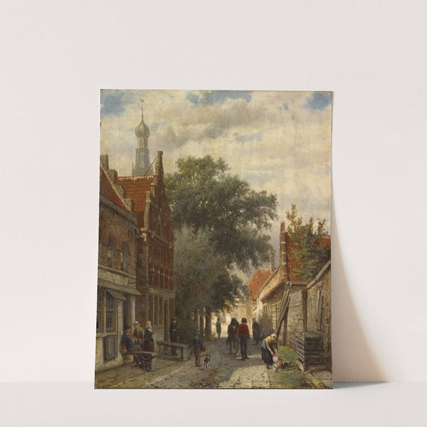 Street in Enkhuizen (1865) by Cornelis Springer