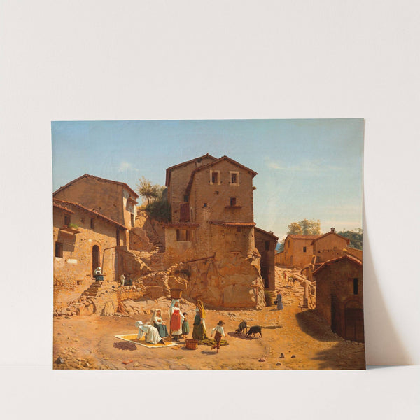 Street in Gerano in the Sabine Hills (1856) by Frederik Vermehren