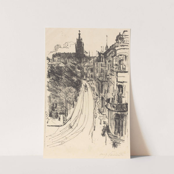 Street in Königsberg (Strasse in Königsberg) (1918) by Lovis Corinth