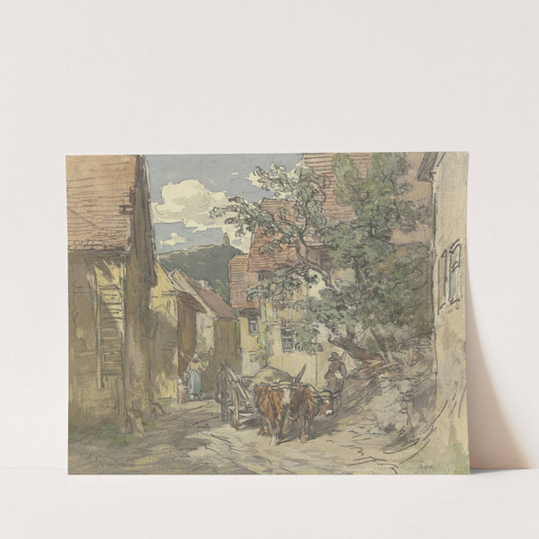 Street in Kronberg by Anton Burger