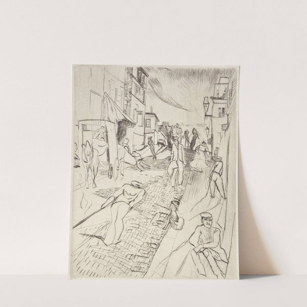 Street in Montmartre (1906 - 1910) by Rudolf Grossmann