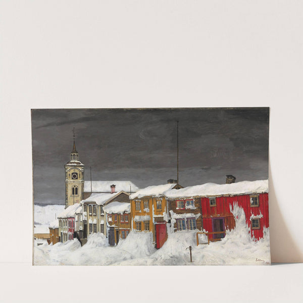 Street in Røros in Winter by Harald Sohlberg