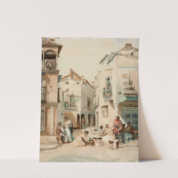 Street in Seville (1881) by Manuel Ussel de Guimbarda
