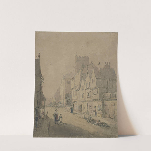 Street scene by John Glover