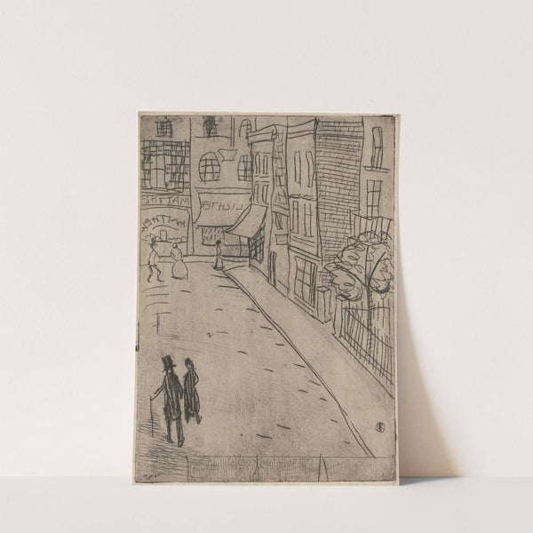 Street scene (circa 1917) by Raymond McIntyre