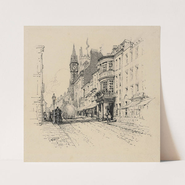 Street scene by Harry Fenn