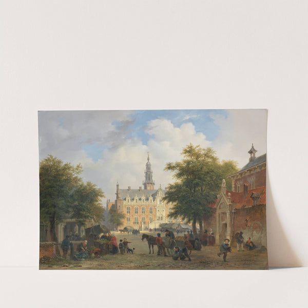 Street scene, Amsterdam by Bartholomeus Johannes van Hove