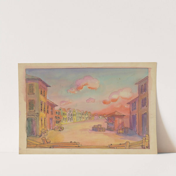 Street Scene at Sunset (1934-1943)