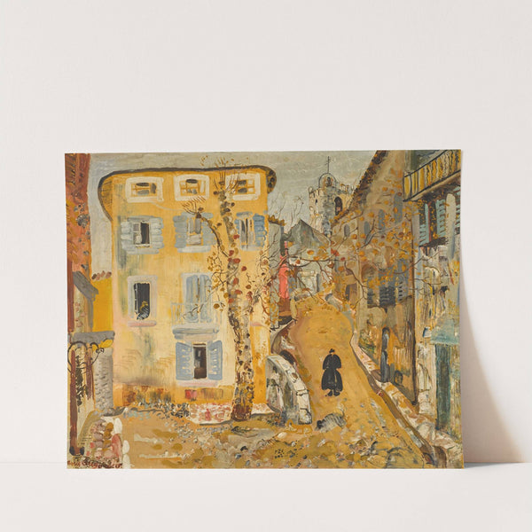 Street Scene in a Provincial Town by Boris Grigoriev