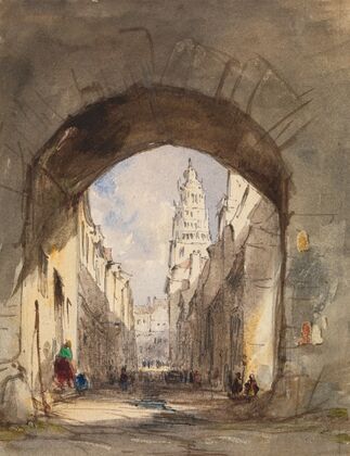 Street Scene in Calais — size preview